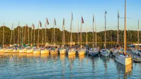 Zachód słońca nad Darginem, port Dziki Harsz, lipiec 2026 r. - zdjęcie 46
