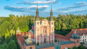 Barokowe Sanktuarium Maryjne w Świętej Lipce z lotu ptaka, sierpień 2026 r. - zdjęcie 38