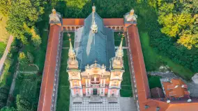 Barokowe Sanktuarium Maryjne w Świętej Lipce z lotu ptaka, sierpień 2026 r. - zdjęcie 40