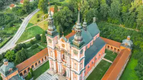 Barokowe Sanktuarium Maryjne w Świętej Lipce z lotu ptaka, sierpień 2026 r. - zdjęcie 28