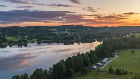 Zachód słońca nad jeziorami Juno i Kiersztanowskie, sierpień 2026 r. - zdjęcie 13