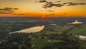 Zachód słońca nad jeziorami Juno i Kiersztanowskie, sierpień 2026 r. - zdjęcie 3