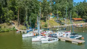 Port Wodnik nad jeziorem Nidzkim z lotu ptaka, sierpień 2026 r. - zdjęcie 29
