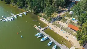 Port Wodnik nad jeziorem Nidzkim z lotu ptaka, sierpień 2026 r. - zdjęcie 41