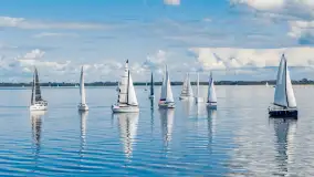 Regaty Mamry Challenge 2026 na zdjęciach z drona, wrzesień 2026 r. - zdjęcie 27