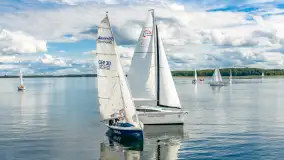 Regaty Mamry Challenge 2026 na zdjęciach z drona, wrzesień 2026 r. - zdjęcie 22