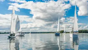 Regaty Mamry Challenge 2026 na zdjęciach z drona, wrzesień 2026 r. - zdjęcie 44