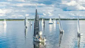 Regaty Mamry Challenge 2026 na zdjęciach z drona, wrzesień 2026 r. - zdjęcie 62
