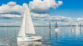 Regaty Mamry Challenge 2026 na zdjęciach z drona, wrzesień 2026 r. - zdjęcie 81