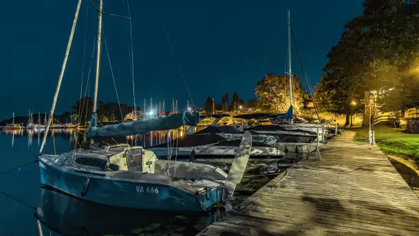 Port Wierzba nocą, wrzesień 2026 r.