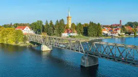 Pogodny weekend w Mikołajkach z drona, październik 2026 r. - zdjęcie 49
