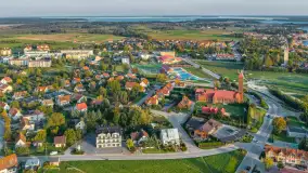 Pogodny weekend w Mikołajkach z drona, październik 2026 r. - zdjęcie 44