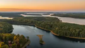 Jesienny zachód słońca nad Łabędzim Ostrowiem, październik 2026 r. - zdjęcie 20