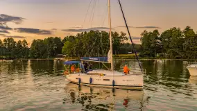 Wrześniowy zachód słońca nad Darginem, port Dziki Harsz - zdjęcie 2