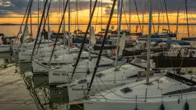 Wrześniowy zachód słońca nad Darginem, port Dziki Harsz - zdjęcie 34