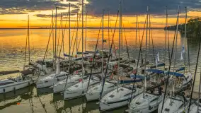 Wrześniowy zachód słońca nad Darginem, port Dziki Harsz - zdjęcie 30