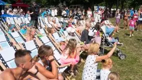 Zdjęcia: Rodzinna zabawa na plaży miejskiej nad Niegocinem  - zdjęcie 9