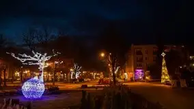 Nocne, styczniowe Giżycko, zobacz iluminację świąteczną - zdjęcie 33