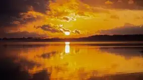 Epicki zachód słońca nad jeziorem Niegocin, luty 2020 - zdjęcie 3