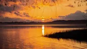 Epicki zachód słońca nad jeziorem Niegocin, luty 2020 - zdjęcie 19