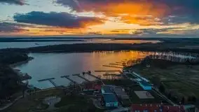 Zachód słońca widoczny w Sztynorcie, 27 luty 2020 - zdjęcie 48