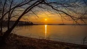 Marcowy zachód słońca nad jeziorem Dobskim - zdjęcie 10