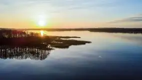 Jezioro Stręgiel skąpane w złocie zachodu słońca - zdjęcie 13