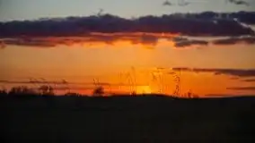 Zachód przy zwalony moście i jeziorze Patelnia, Kruklanki 03.2020 - zdjęcie 1