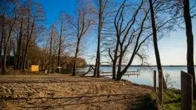 Marcowy zachód słońca nad jeziorem Dargin, Nowy Harsz - zdjęcie 45