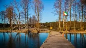 Marcowy zachód słońca nad jeziorem Dargin, Nowy Harsz - zdjęcie 39