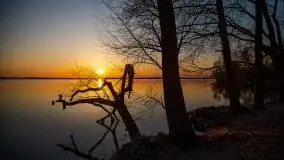 Marcowy zachód słońca nad jeziorem Dargin, Nowy Harsz - zdjęcie 30