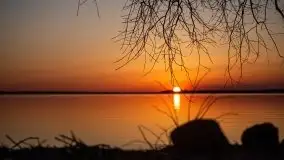 Marcowy zachód słońca nad jeziorem Dargin, Nowy Harsz - zdjęcie 5
