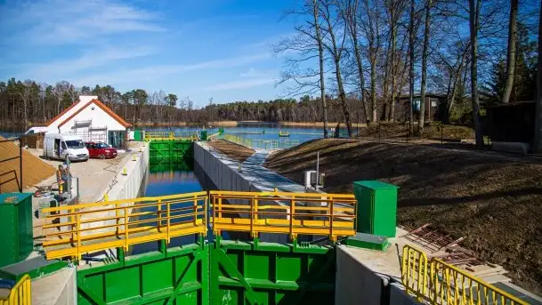 Śluza Guzianka II prawie gotowa, postęp prac 24.03.2020r. - zdjęcie 1