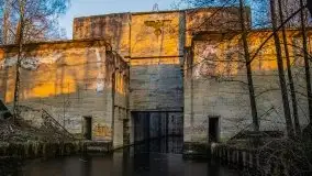 Śluza w Leśniewie w kolorach zachodzącego słońca - zdjęcie 38