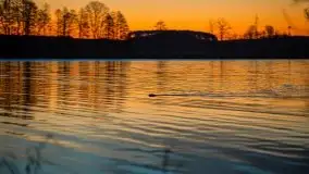 Wschód nad jeziorem Stręgielek, marzec 2020 - zdjęcie 5