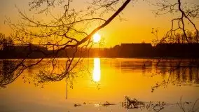 Wschód nad jeziorem Stręgielek, marzec 2020 - zdjęcie 39