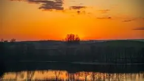 Wschód słońca, jezioro Buwełno - zdjęcie 5