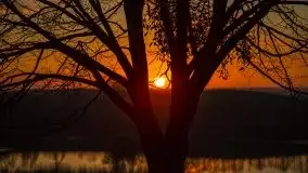 Wschód słońca, jezioro Buwełno - zdjęcie 1