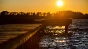 Zachód słońca nad jeziorem Ublik Wielki, maj 2020 r. - zdjęcie 21