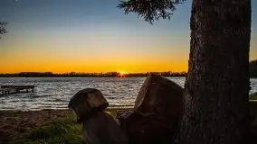 Zachód słońca nad jeziorem Ublik Wielki, maj 2020 r. - zdjęcie 41