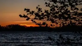 Zachód słońca nad jeziorem Ublik Wielki, maj 2020 r. - zdjęcie 52