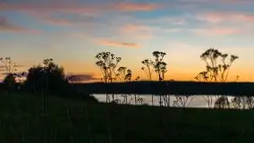 Zachód słońca nad jeziorem Ryńskim, Rybical - zdjęcie 3