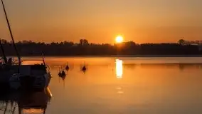 Wschód słońca nad jeziorem Ryńskim, Bocianie Gniazdo - zdjęcie 55