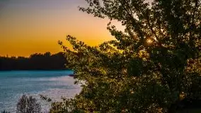 Zachód słońca widoczny z Grodzisko Święta Góra - zdjęcie 12