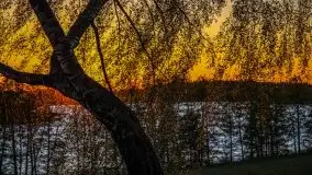 Zachód słońca widoczny z Grodzisko Święta Góra - zdjęcie 9