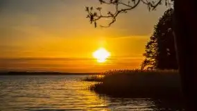 Majowy zachód słońca nad jeziorem Dargin - zdjęcie 37