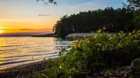 Majowy zachód słońca nad jeziorem Dargin - zdjęcie 27