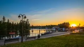 Majowy zachód słońca w Węgorzewie - zdjęcie 3