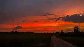 Zachód słońca w okolicach miejscowości Miłki - zdjęcie 4