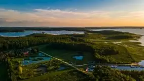 Zachód słońca, Skłodowo i jezioro Mamry - zdjęcie 7